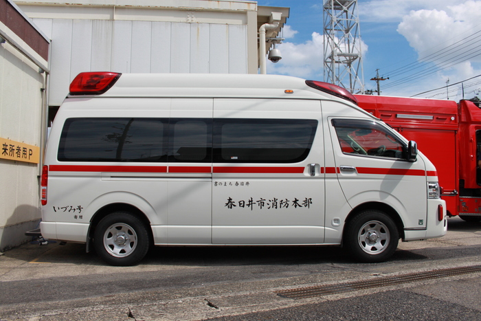 西出張所へ配備された救急3号車の側面画像