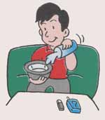灰皿にはいつも水を