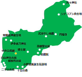 主な文化財案内図