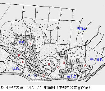 松川戸村の道