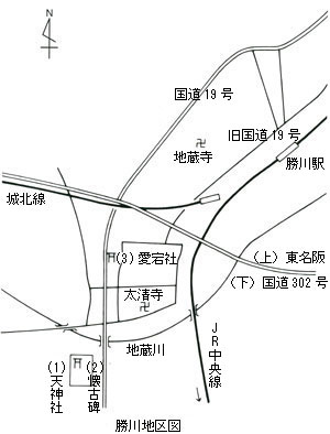 勝川地区図
