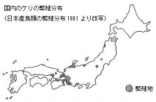 ケリの繁殖分布