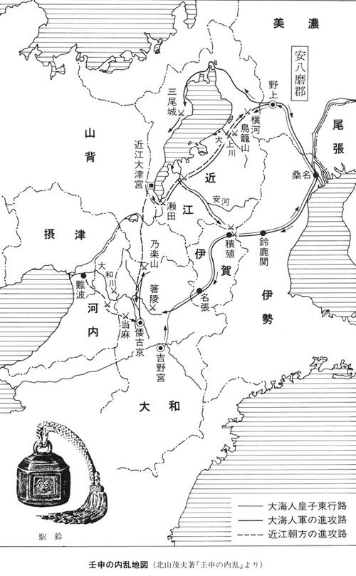 壬申の内乱地図