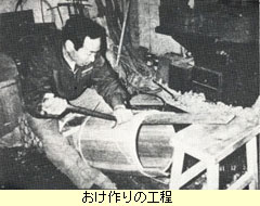 おけ作りの工程