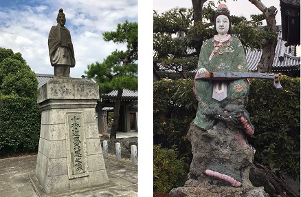 観音寺の小野道風像・弁財天像写真
