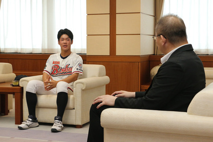 野球の世界大会出場に伴う表敬訪問