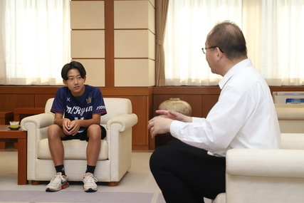 ドッジボール全国大会出場に伴う表敬訪問