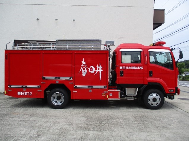 東出張所に配備された12号車の側面からの画像