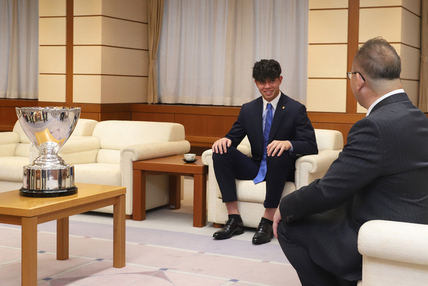 歓談写真