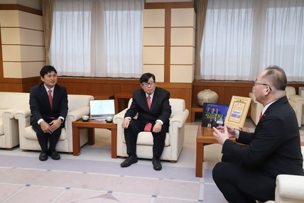 歓談写真