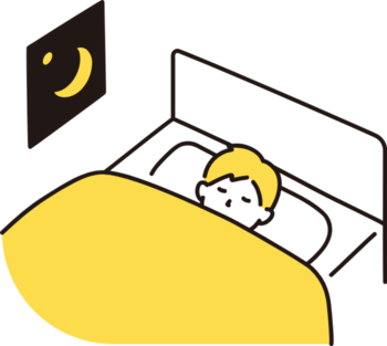 寝ている男性